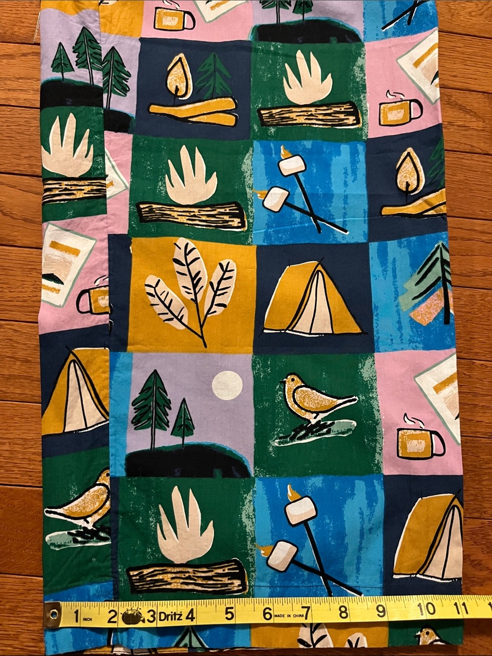 NWT Anthro Lyre Bird Campground Patchwork Print Pants - Picture 11 of 16